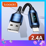 Toocki 12วัตต์/2.4A สาย USB สำหรับ iPhone 13 Pro Max 12 XS XR สายชาร์จอย่างรวดเร็วสำหรับ iPhone 8 7 SE USB ชาร์จสายข้อมูล