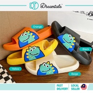(CLEARANCE) Dreamtale Cartoon Side Dinosaur Bathroom Slipper Anti-Slip Thick Slipper Living Room Ind