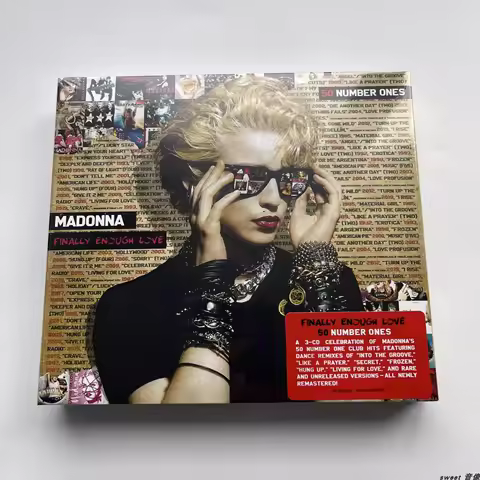 Pop Madonna Music CD Finally Enough Love 50 Number Ones Album 3pcs Music Record Cosplay Walkman Car 