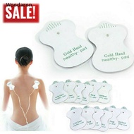 [Woodaron] 50 Replacement Tens ELECTRODE PADS Message Machine Patches Gold Hand Health Pad
