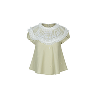 (พร้อมส่ง/ชุดแบรนด์เวียดนาม) Naomi top - MANIA CUTIE เสื้อมีปก