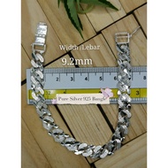 Gelang  Tangan Perak 925(Bunga)[Ready stock]/Bangle Silver 925 for men