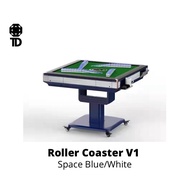 Foldable Automatic Mahjong Table - Rollercoaster - Space Blue/White (#42) Comes Assembled!