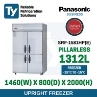 Upright Freezer Panasonic SRF-1581HP 4 Door Freezer / Refrigerator / Fridge