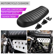 ebike seat cover bitaw seat cover Universal Motorcycle Seats Cushion Retro Cafe Racer Seat Black / B