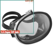 【】HD Tempered Glass Dive-Mask Snorkeling Goggle Scuba Diving Mirror