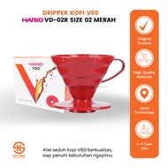 Coffee Dripper V60 HARIO Size 02 Red Driper Alat Seduh Kopi Filter