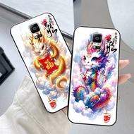 Samsung note 4 / ss note 5 case with cute baby dragon print