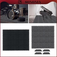 SONONIA 11.8x11.8" Felt Exercise Mats 20 x for Gym Protection Anti Slip Equipment Padding Wear Resis