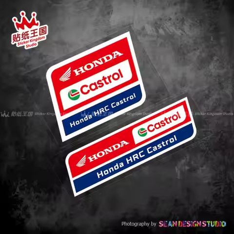 Honda Racing Motorcycle HRC Castrol Sponsor Decoration Stickers Waterproof Helmet Decals CBR RCV Acc