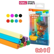 ดินสอสีไม้ 8/12/24 สี Deli ดินสอสี ราคาถูก สีไม้รูปหมี สีระบาย อุปกรณ์วาดภาพ เครื่องเขียน (แพ็ค 1 กล