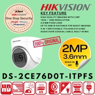 HIK VISION 2MP Audio Dome DS-2CE76D0T-ITPFS (built-in mic) - NEW*