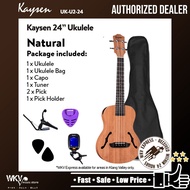 Kaysen 24" Concert Ukulele Package/ Hawaii Guitar/ Gitar Kecil/ Kapok/ F310/ Combo/ Standard/ Beginner (24inch/ UKU2-24)