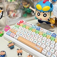 Crayon Shin-Chan Keycap MOA Profile 138 Keys การระเหิดห้าด้านสำหรับเชอร์รี่สวิตช์ MX คีย์บอร์ดแบบกลไ