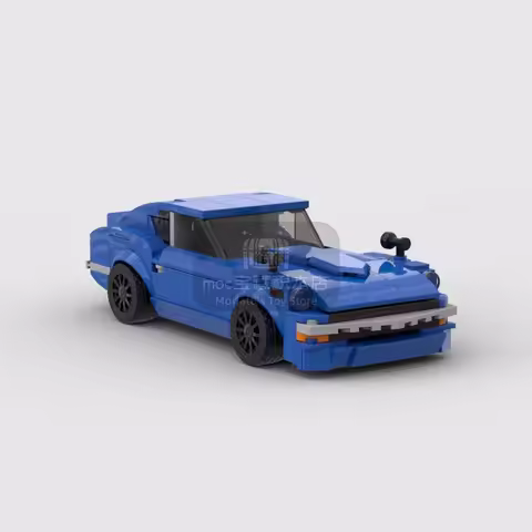 MOC Fairlady 240Z racing sports car Vehicle Racer Building Blocks Brick Creative Garage Toys for Boy