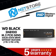 WESTERN DIGITAL WD BLACK SN8100 NVME GEN 5 PCIE 5.0x4 INTERNAL SSD WITHOUT HEATSINK - (1TB / 2TB / 4