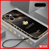 Case Vivo Y16 Y20i Y20 Y11 Y12S Y12 Y15 Y17 Y12A Y20S S1 Y19 V5 V7 Plus Y83 Y81 Y81i Case Casing Korean style 6D soft silicone luxury electroplated phone case cover + Free lanyard