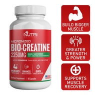 Nutri Botanics Bio Creatine Monohydrate 2250mg Build Muscle