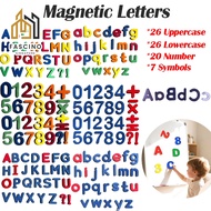【SG】Magnetic Letters & Numbers Colorful Fridge Magnets for Toddlers 3-5, 26 Uppercase 20 Numbers 7 S