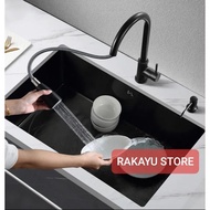 COMPLETE PACKAGE KITCHEN SINK 8050 BLACK DISHWASH 1 HOLE BLACK 8050 DISHWASH SINK 8050 BLACK