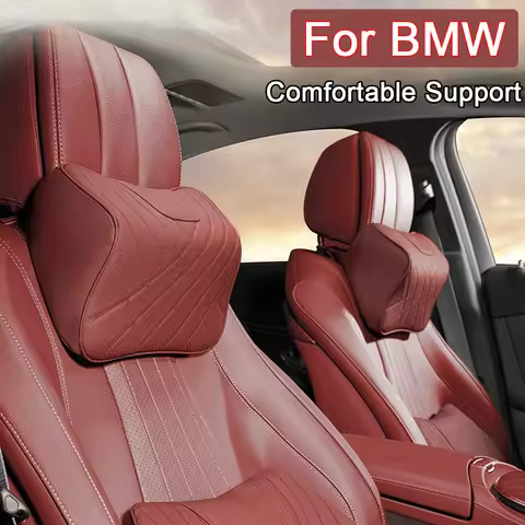 New Car Neck Pillow Memory cotton Seat Headrest Travel Support For BMW F30 F31 F32 F20 F10 X1 X3 X4 