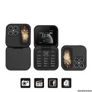 I17 Mini Foldable Small Mobile Phone 1.77-inch Screen Magic Voice 2G Double SIM Card Slot FM Radio B