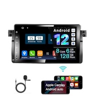 AMASE AUDIO Android 12 Octa Core 6+128GB Car Radio, Wireless Carplay Android Auto, DSP+, 1 Din Compa