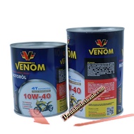 Venom 4T Motorcycle 10W40 SN MA2 800ml - FULLY SYNTHETIC - Made in UAE - 100% SYNTHETIC Oil for Manu