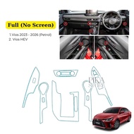 Toyota Vios 2023- 2026 Interior Protective Cover Film Transparent Anti Scratch Vios 2025 Accessories