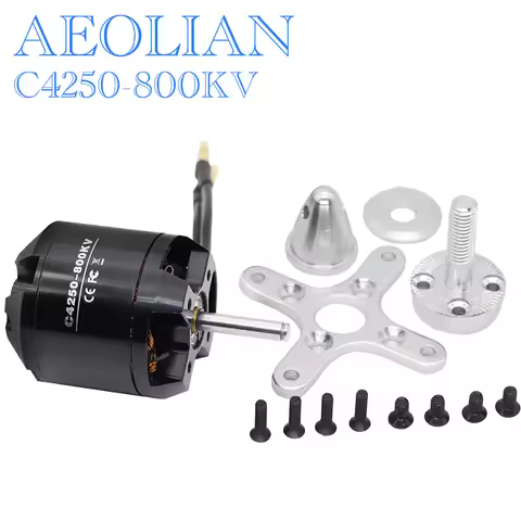 Hot sale Aeolian 4250 800kv 5mm shaft outrunner brushless electric motor RC airplane glider skateboa