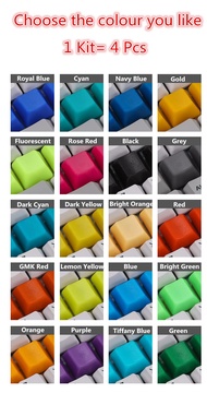 4 Pcs Non-Slip Capacitive Keycaps R1 R2 R3 R4 POM Blank Keycap for Capacitive Keyboard Topre Fc660c