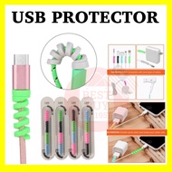 (4PCS)Cable Protector Wire Cord Organizer Tube Charger Saver for Iphone,MacBook,USB,PC,Cell Phones,C