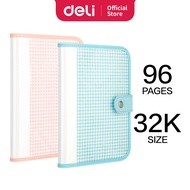 Deli Book Hard Cover 4 Kinds Of Pink/Blue Paper, Size 32K 96 Pages SZ025