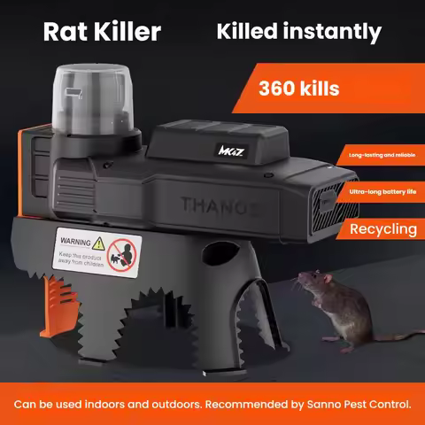 Electric Mouse Control Device High Voltage Battery Operated Household Rat Catcher Controller Cordles