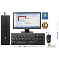 HP Prodesk Desktop Computer Core i3 3.4Ghz 4GB 500GB 20" HP Led Monitor + WIFI