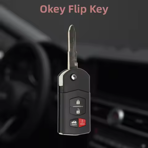 Mazda Okey Remote Flip Car Key 315Mhz 4D63 AFTS Chip For 2 3 5 6 8 CX-7 CX-9 MX-5 BGBX1T478 SKE125-0