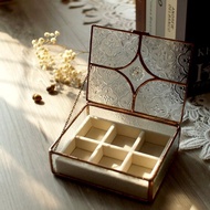 手作玻璃珠寶盒(中)/飾品收納盒(贈絨布盒)