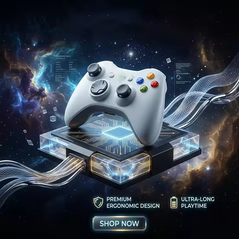 For compatible with Xbox 360 / PC Console Games New Wireless Controller — Plug-and-Play, Multifuncti