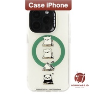 Case iPhone 16 Pandas routine IMD Hybrid Premium iPhone 16 13 12 11 PRO MAX 14 15 PLUS XS XR 6+ 7+ 8