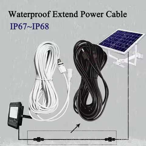 IP67~IP68 Waterproof DC 12V Cable 2.1mm*5.5mm Male Female Extension Power Wire 0.5m 1m 2m 3m 5m 10m 
