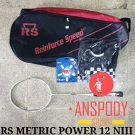 Terbaru! Raket Badminton Rs Metric Power 12 Niii Bonus Kumplit
