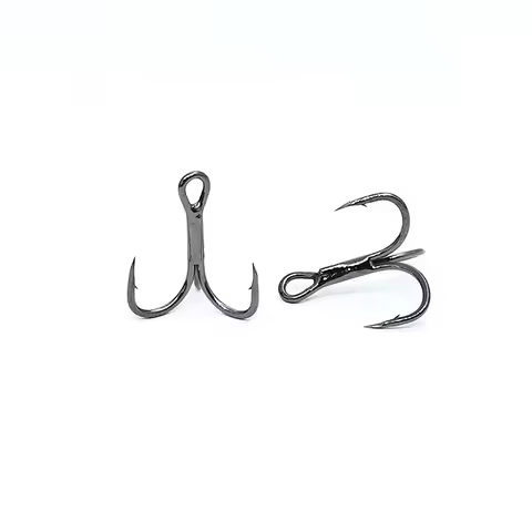 5pcs/box ST41-3X Triple Strengthen Super Strong Twins Steel Alloy Sharp Lure Treble Hook 6# 8# 10# 1