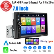Conentool NEW Central Multimedia MP5 Automotive Universal 1Din/2Din Bluetooth USB/AUX/TF 7 Inches Wi