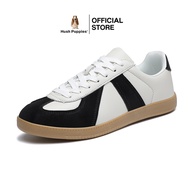 Hush Puppies_ Flow Mens Leather/Suede Sneakers รองเท้าผ้าใบผู้ชาย รุ่น - Paris Beige Mix