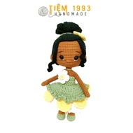 Búp bê Tiana móc bằng len (thành phâm not patterm)