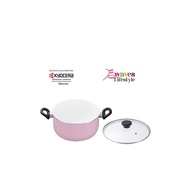[SG SELLER] Kyocera Cerabrid Two-Handed Cooking Pot In Pink (Pink Ribbon Series) 🌊