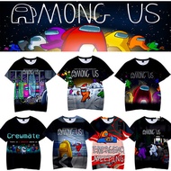 Fast Delivery Among Us T shirt Short 3D Printed Sleeve Tops Game Cosplay Costume~wall~