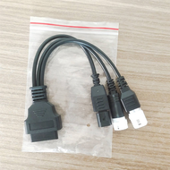 【WVH】-2X for 3Pin/4Pin 6Pin Motorcycle OBD Diagnostic Canbus Connector Cable OBD2 3 In1 Plug Cable A