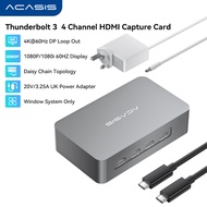 Acasis 40gbs&USB4.0  four-way HDMI capture card for camera SLR micro-single camera Douyin bring good