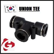 [Pneumatic] Union Tee Connector Tube Connector Air Connector - DQPE/PUT